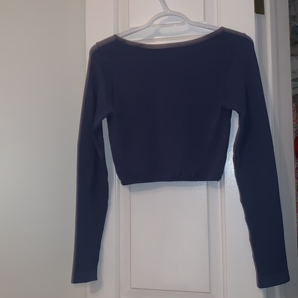 Long Sleeve Seamless Corset Top - Picture 2 of 2